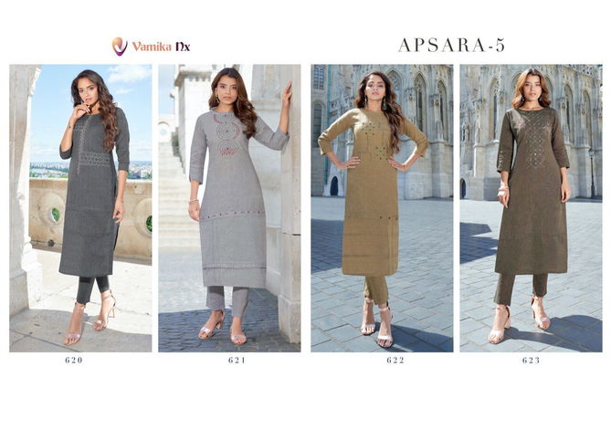 VAMIKA APSARA 5 Fancy New Exclusive Wear Cotton Latest Kurtis Collection